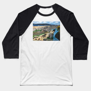 Crawfordsburn Beach Rock Pool Baseball T-Shirt